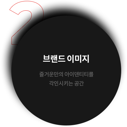 브랜드 이미지 - 즐거운만의 아이덴티티를 각인시키는 공간